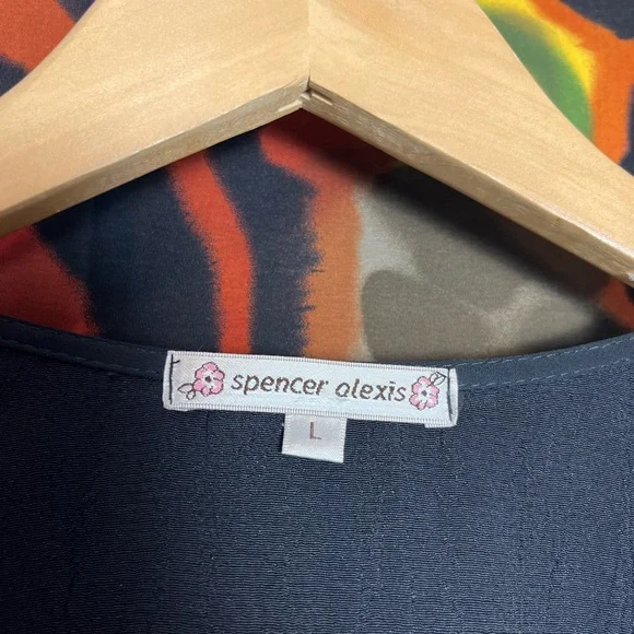 Y2K Spencer Alexis Floral Fairy Lacy Kimono Womens Blouse Size Large - Picture 7 of 13